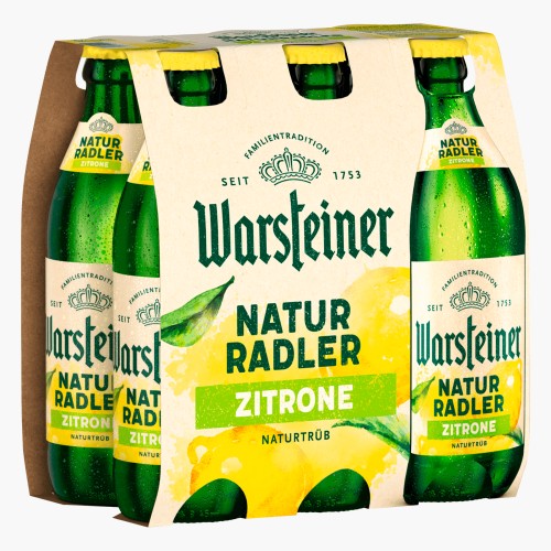 Warsteiner Radler naturtrüb 6x0,33l (2% vol.) MW