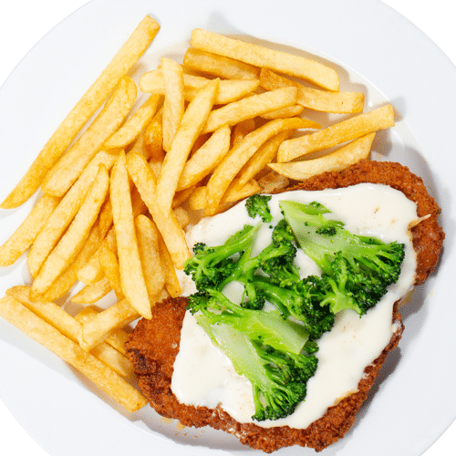 Brokolihollandaise Schnitzel