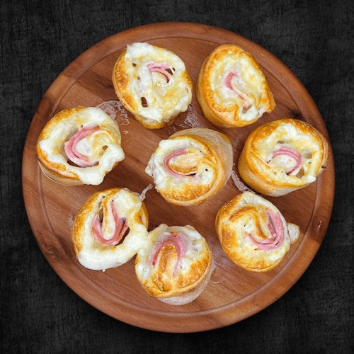 Pizzabrötchen Cheesy Schinken