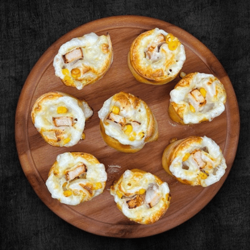 Pizzabrötchen Hähnchen