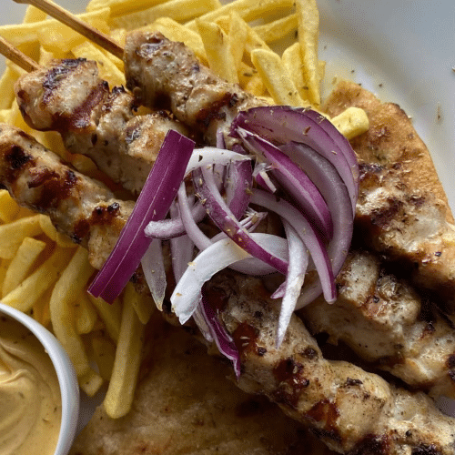 Souvlaki-Spieße vom Schwein