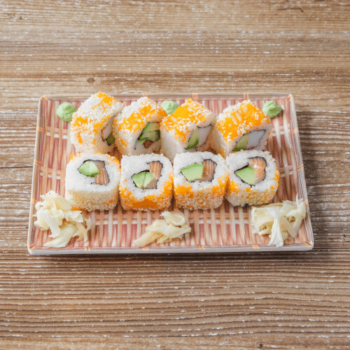 Sake Avocado Inside Out