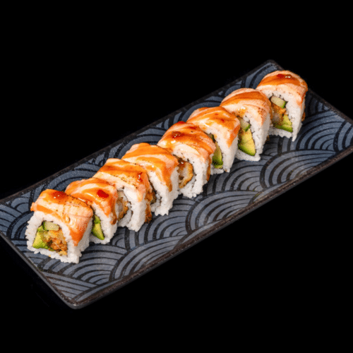 Flambierte Lachs Roll