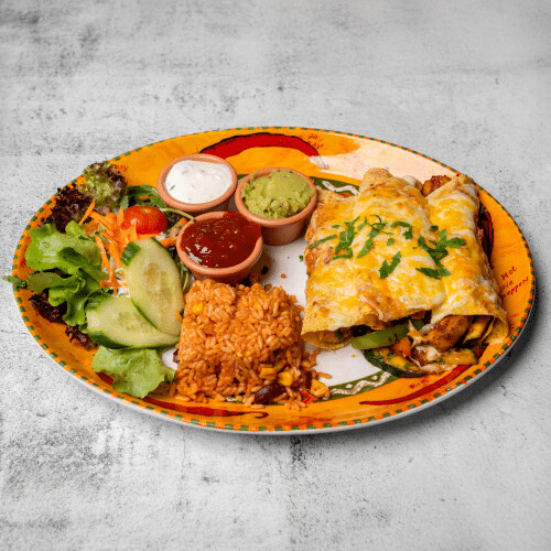 Enchiladas - Hähnchen und Gemüse