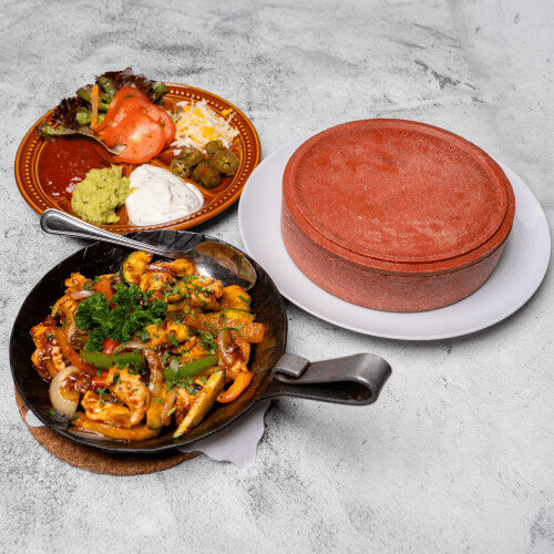 Fajita - Rumpsteakstreifen und Gemüse