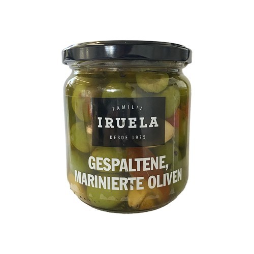 Gespaltene, marinierte Oliven 21025