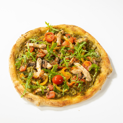 Pizza Pollo con Pesto