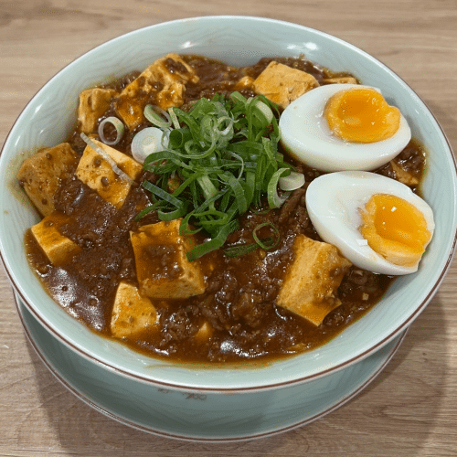Würziges Mapo-Tofu mit Nudeln