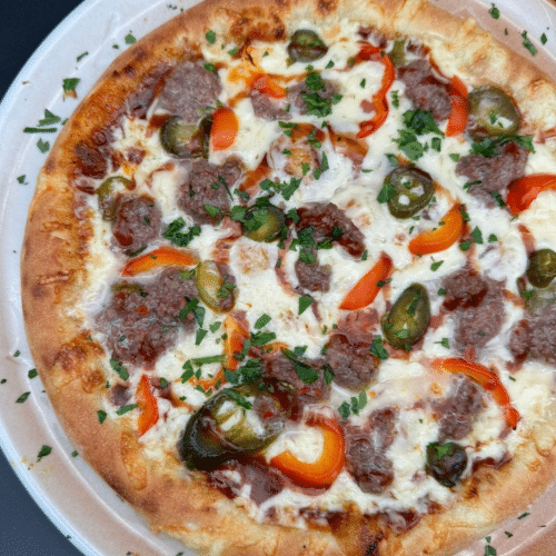Pizza des Hauses