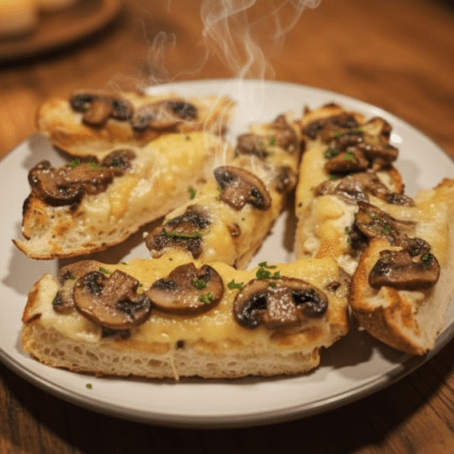 Garlic Breadsticks mit Champignons