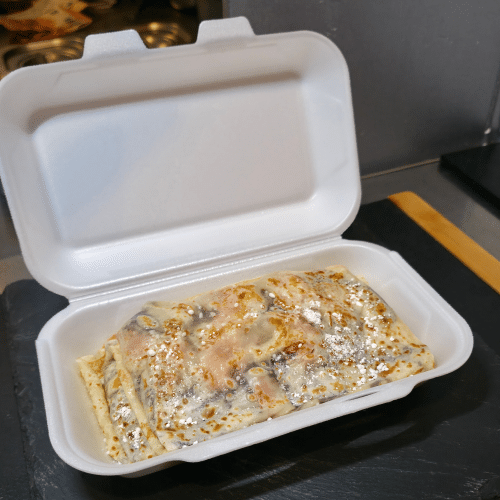 Süßliche Blini mit Nutella