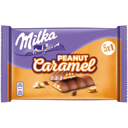 Milka Peanut Caramel Riegel 5x37g