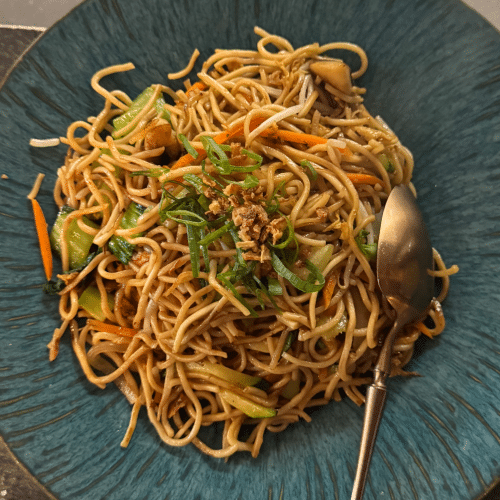 Mittagsmenü - Gebratene Nudeln (vegatarisch)