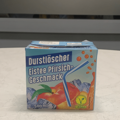 Durstlöscher eistee Pfirsich 0,5l (pfandfrei)