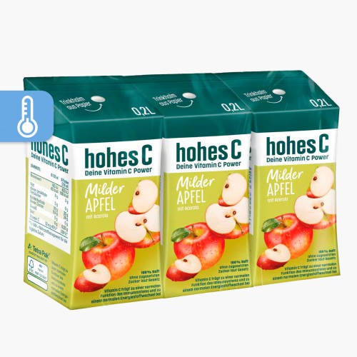 Hohes C Milder Apfel 100% Saft 3x0,2l