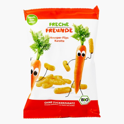 Freche Freunde Bio Knusper Flips Karotte 30g
