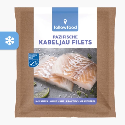 Followfood Pazifische Kabeljau Filets 320g