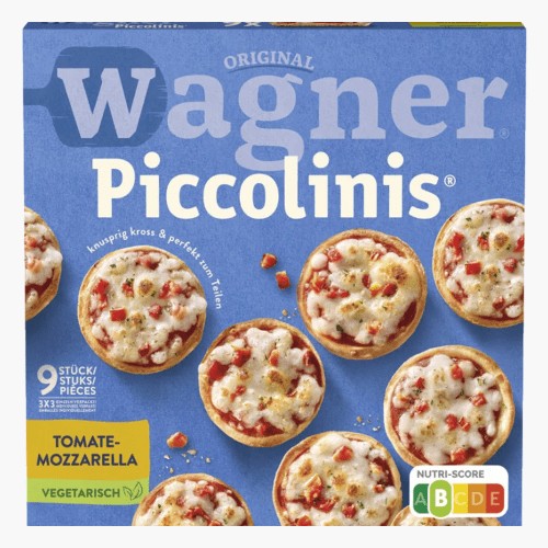 Original Wagner Steinofen Piccolinis Tomate Mozzarella 270g (9 Stück)