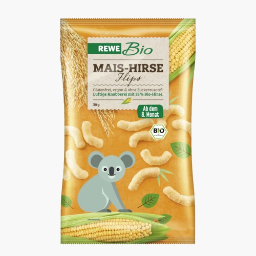 Rewe Bio Baby Mais Hirse Flips 30g