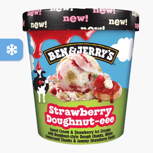 Ben & Jerry's Strawberry Doughnut-eee 465ml