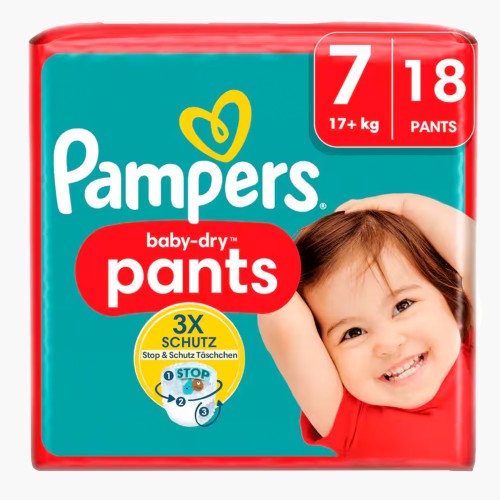 Pampers Baby-Dry Pants Gr.7 17+kg 18 Stück