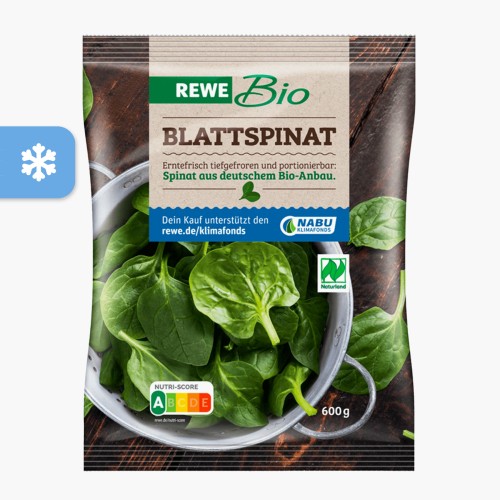 Rewe Bio Blattspinat 600g