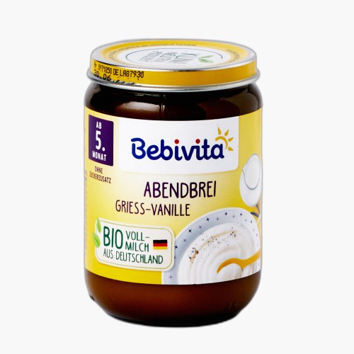 Bebivita Bio Abendbrei Grieß Vanille 190g