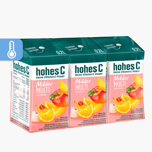 Hohes C Milder Multivitamin 100% Saft 3x0,2l