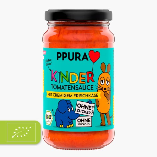 PPura Bio Kinder Tomatensoße mit Frischkäse 340g