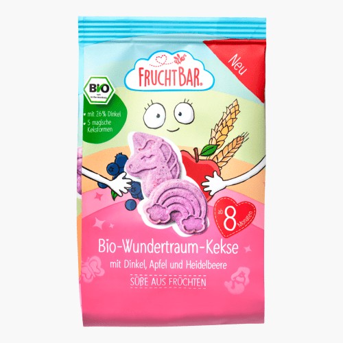 FruchtBar Bio-Wundertraum-Kekse Dinkel, Apfel & Heidelbeere 100g