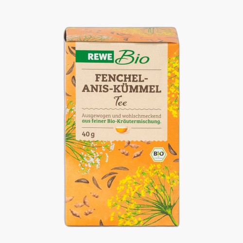 Rewe Bio Fenchel-Anis-Kümmel Tee 40g (20 Beutel)