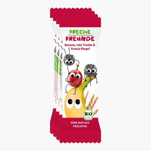 Freche Freunde Bio Riegel Banane, Rote Traube & Aronia 4x23g