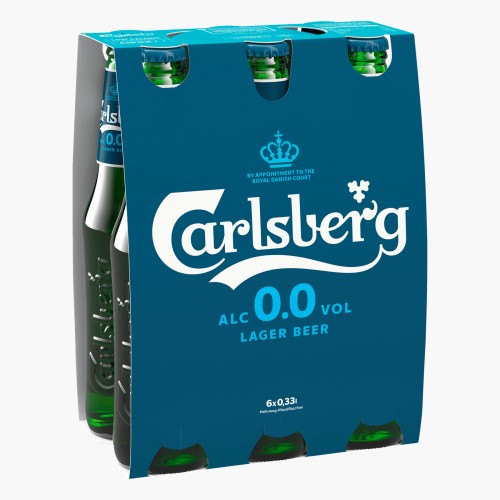 Carlsberg Lager Beer 0,0% alkoholfrei 6x0,33l MW