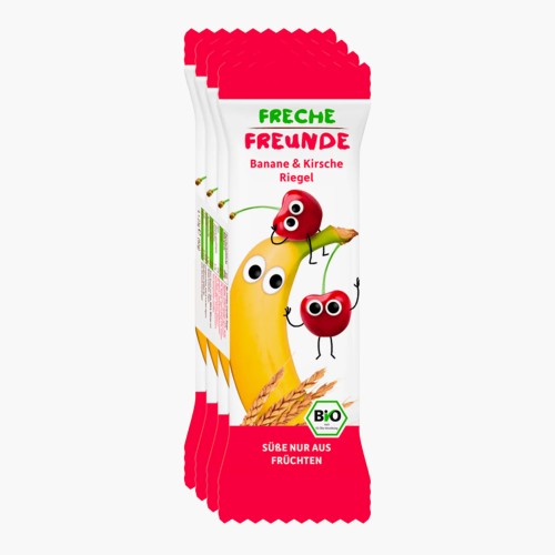 Freche Freunde Bio Frecher Riegel Banane & Kirsche 4x23g