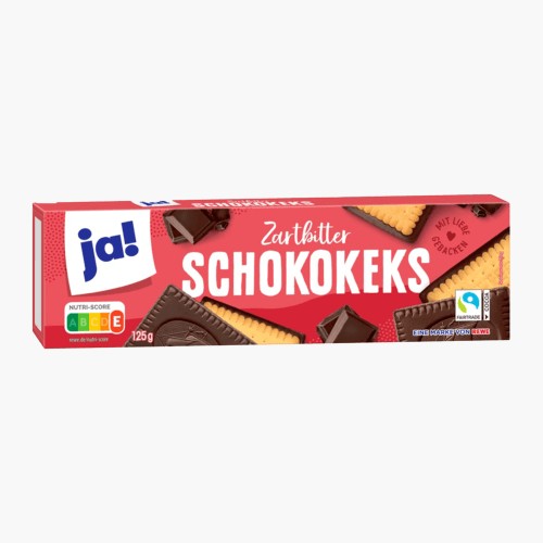 Ja! Zartbitter Schokokeks 125g
