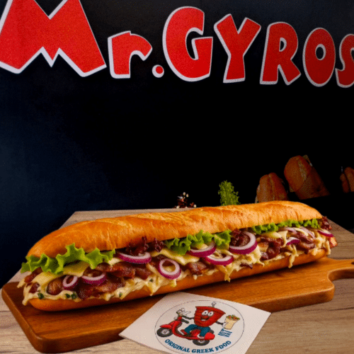 Croque Gyros Schweinefleisch