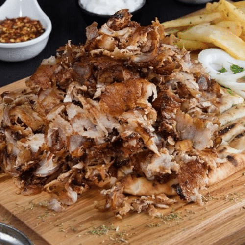 Gyros Teller mit Hähnchenfleisch,