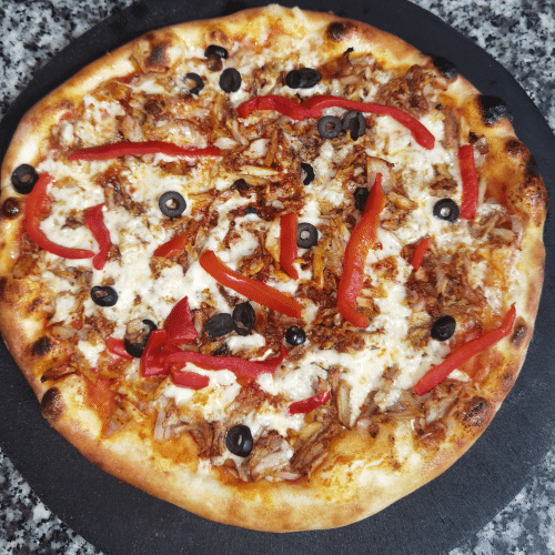 Shahi Chicken Pizza (scharf)
