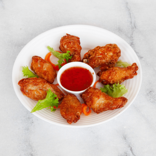 Gebackene Hühnerflügel (6stück)