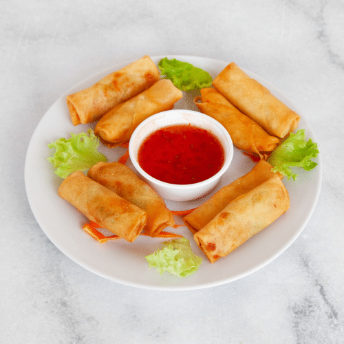 Thailändische Gebackene Frühlingsrollen (8 Stück)