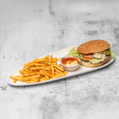 Chili-Cheeseburger (scharf)