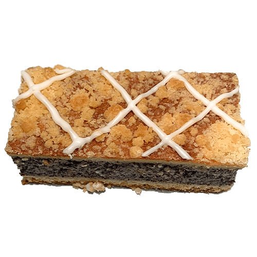 Mohnkuchen mit Streusel (1 Stück)