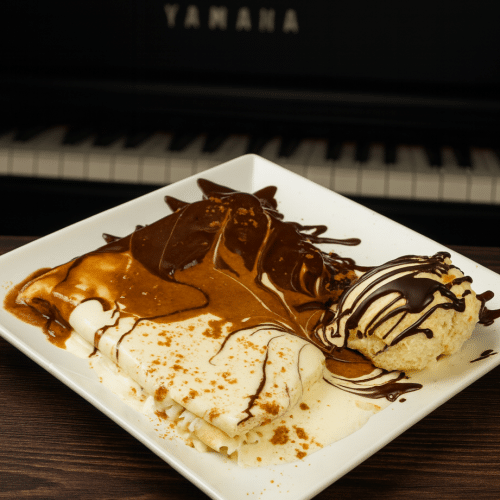 Dreifach-Schoko-Crêpe
