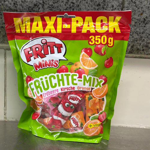 Maxi pack fritt Minis Früchte mix 350g