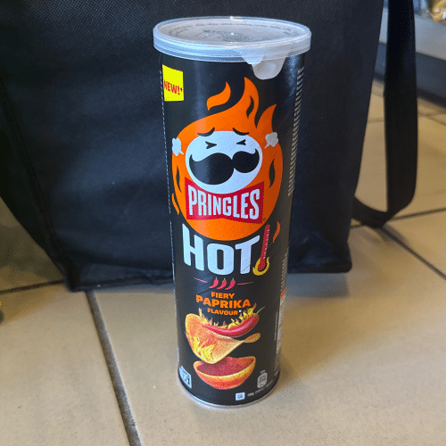 Pringles hot fiery Paprika flavour 165g