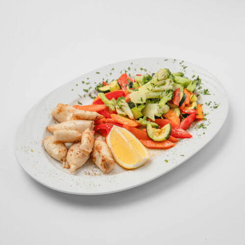 Gegrillte Baby Calamare