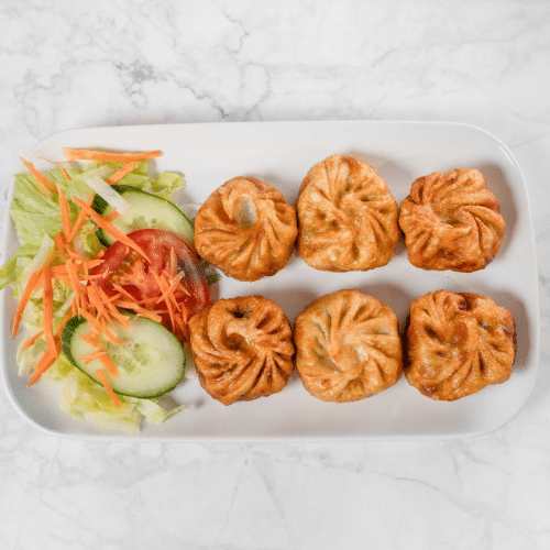 Frittiertes Tsel-Gemüse-Momo (6 Stück)