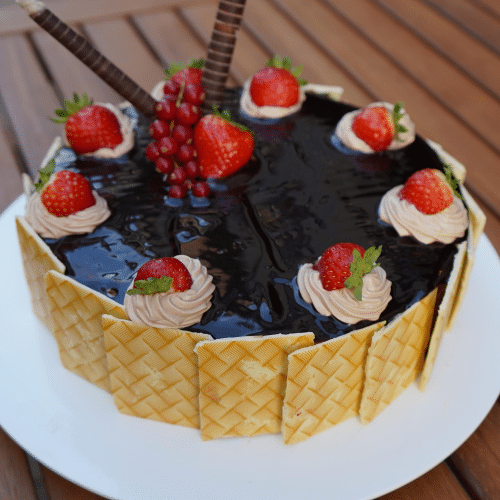 Schoko Mousse Kuchen ( Selbstgemacht )