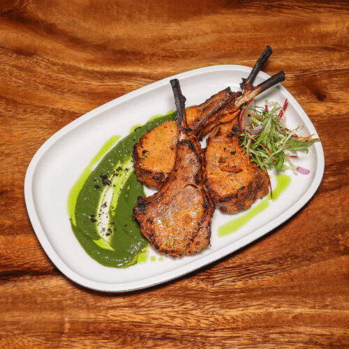 Sous Vide Cooked Tandoori Lamb Chop