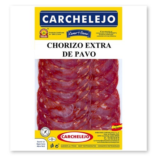 Chorizo Extra de Pavo - Putenpaprikawurst in Scheiben 27206